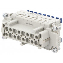 09330162748; Connector: rectangular; female; Han ES Press; PIN: 16; 16+PE; 16A; HARTING
