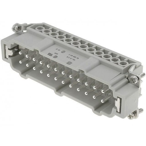09330242601; Connector: rectangular; male; Han E; PIN: 24; 24+PE; size 24B; 16A; HARTING