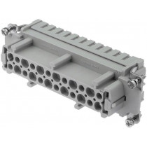 09330242702; Connector: rectangular; female; Han E; PIN: 24; 24+PE; size 24B; HARTING