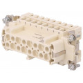 09338162703; Connector: rectangular; female; Han E High Temp; PIN: 16; size 16B; HARTING