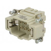 09360062602; Connector: rectangular; male; Han Ex; PIN: 6; 6+PE; size 6B; crimped; HARTING