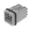 09360082632; Connector: HAN; male; Quick Lock; PIN: 8; size 3A; 10A; 50V; UL94V-0; HARTING