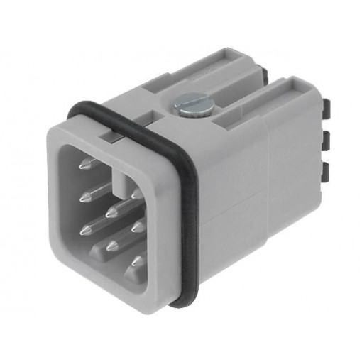 09360082632; Connector: HAN; male; Quick Lock; PIN: 8; size 3A; 10A; 50V; UL94V-0; HARTING