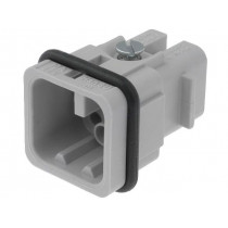 09360083001; Connector: rectangular; male; Han Q; PIN: 8; size 3A; w/o contacts; HARTING