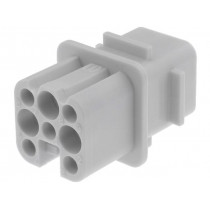 09360083101; Connector: rectangular; female; Han Q; PIN: 8; size 3A; crimped; 50V; HARTING