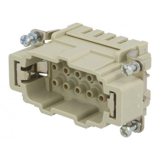09360102602; Connector: rectangular; male; Han Ex; PIN: 10; 10+PE; size 10B; 16A; HARTING