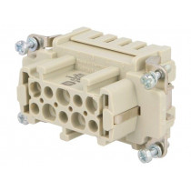 09360102702; Connector: rectangular; female; Han Ex; PIN: 10; 10+PE; size 10B; HARTING