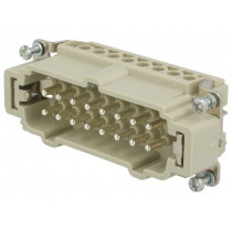 09360162601; Connector: rectangular; male; Han Ex; PIN: 16; 16+PE; size 16B; 16A; HARTING