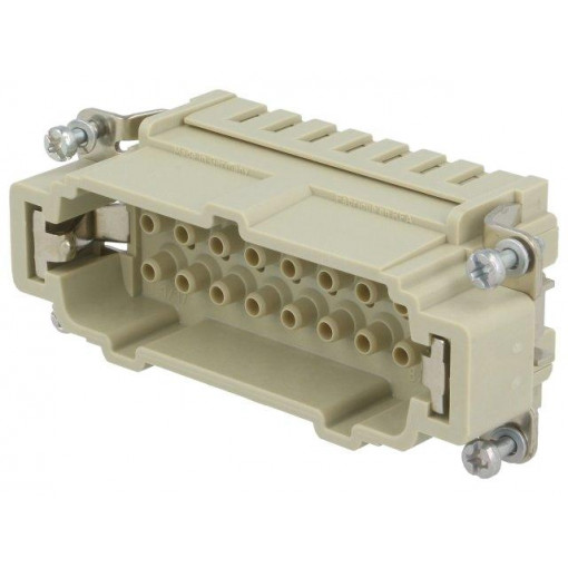 09360162602; Connector: rectangular; male; Han Ex; PIN: 16; 16+PE; size 16B; 16A; HARTING