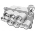 09380082601; Connector: rectangular; male; Han Com; PIN: 8(4+4); size 10B; HARTING