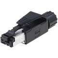 09451511100; Plug; RJ45; PIN: 4; Cat: 5; gold-plated; Layout: 8p4c; 6.1÷6.9mm; IDC; HARTING 09451511100; Plug; RJ45; PIN: 4; Cat: 5; gold-plated; Layout: 8p4c; 6.1÷6.9mm; IDC; HARTING