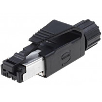 09451511100; Plug; RJ45; PIN: 4; Cat: 5; gold-plated; Layout: 8p4c; 6.1÷6.9mm; IDC; HARTING