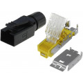 09451511560; Plug; RJ45; PIN: 8; Cat: 6; shielded; Layout: 8p8c; Øcable: 4.5÷9mm; HARTING 09451511560; Plug; RJ45; PIN: 8; Cat: 6; shielded; Layout: 8p8c; Øcable: 4.5÷9mm; HARTING