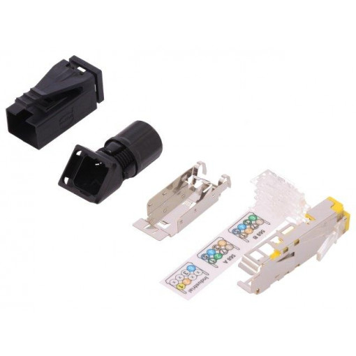 09451511561; Plug; RJ45; PIN: 8; Cat: 6; shielded; Layout: 8p8c; Øcable: 4.5÷9mm; HARTING