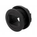 09454520001; Housing; 22mm; har-port; -25÷70°C; Ø22.3mm; IP20; Colour: black; HARTING