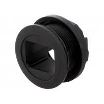 09454520001; Housing; 22mm; har-port; -25÷70°C; Ø22.3mm; IP20; Colour: black; HARTING