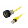 09454521548; RJ45 socket; 22mm; har-port; -25÷70°C; Ø22.3mm; IP20; Colour: black; HARTING