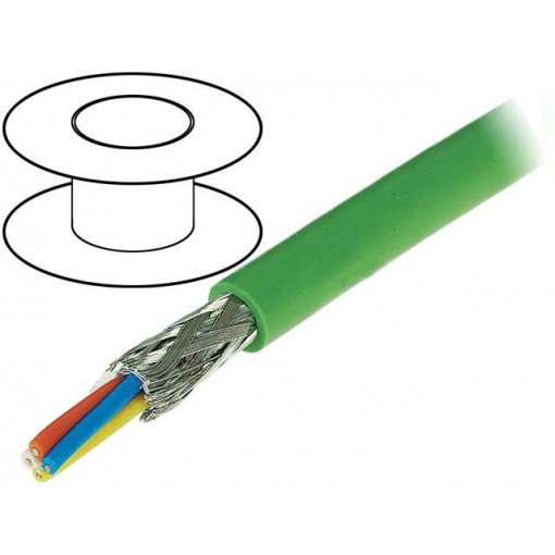 09456000130; Wire; industrial Ethernet,PROFINET; 5; solid; Cu; 4x22AWG; PVC; HARTING 09456000130; Wire; industrial Ethernet,PROFINET; 5; solid; Cu; 4x22AWG; PVC; HARTING