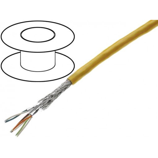 09456000600; Wire; S/FTP; industrial Ethernet; 6a; stranded; Cu; 4x2x26AWG; PUR; HARTING