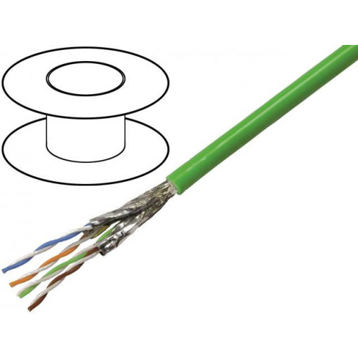 09456001200; Wire; S/FTP; industrial Ethernet,PROFINET; 6a; solid; Cu; PVC; 20m; HARTING 09456001200; Wire; S/FTP; industrial Ethernet,PROFINET; 6a; solid; Cu; PVC; 20m; HARTING