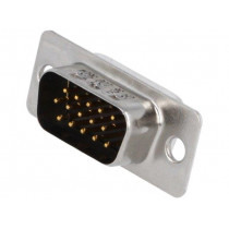 09561005604; D-Sub HD; PIN: 15; plug; male; soldering; Mech.durability: 50cycles; HARTING 09561005604; D-Sub HD; PIN: 15; plug; male; soldering; Mech.durability: 50cycles; HARTING