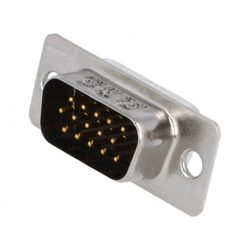 09561005604; D-Sub HD; PIN: 15; plug; male; soldering; Mech.durability: 50cycles; HARTING 09561005604; D-Sub HD; PIN: 15; plug; male; soldering; Mech.durability: 50cycles; HARTING