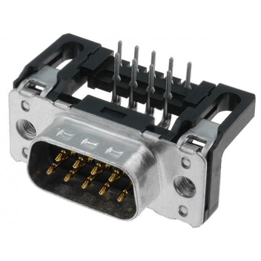 09651226801; D-Sub; PIN: 9; socket; male; angled 90°; THT; M3; HARTING 09651226801; D-Sub; PIN: 9; socket; male; angled 90°; THT; M3; HARTING