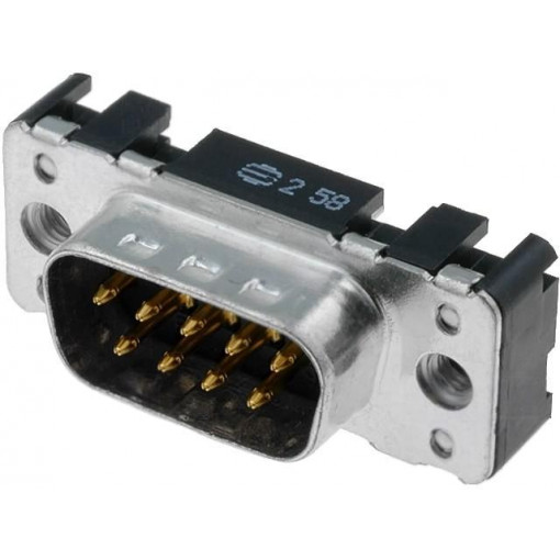 09651616711; D-Sub; PIN: 9; socket; male; straight; THT; M3; Type: PCB snap-in; HARTING 09651616711; D-Sub; PIN: 9; socket; male; straight; THT; M3; Type: PCB snap-in; HARTING