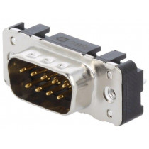 09651616712; D-Sub; PIN: 9; socket; male; straight; THT; UNC4-40; HARTING