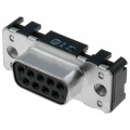 09661116501; D-Sub; PIN: 9; socket; female; straight; THT; M3; Locking: screws; HARTING 09661116501; D-Sub; PIN: 9; socket; female; straight; THT; M3; Locking: screws; HARTING