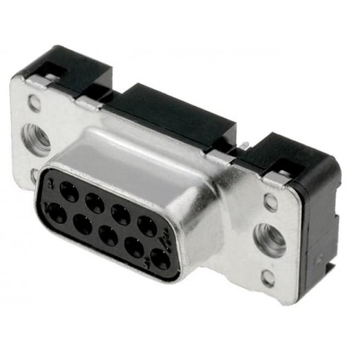 09661116502; D-Sub; PIN: 9; socket; female; straight; THT; UNC4-40; HARTING