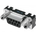 09661116503; D-Sub; PIN: 9; socket; female; straight; THT; UNC4-40; HARTING 09661116503; D-Sub; PIN: 9; socket; female; straight; THT; UNC4-40; HARTING