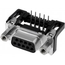 09661127603; D-Sub; PIN: 9; socket; female; angled 90°; THT; UNC4-40; HARTING