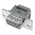 09661186500; D-Sub; PIN: 9; plug; female; for ribbon cable; IDC; 1.27mm; HARTING 09661186500; D-Sub; PIN: 9; plug; female; for ribbon cable; IDC; 1.27mm; HARTING