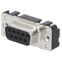 09661516512; D-Sub; PIN: 9; socket; female; straight; THT; UNC4-40; HARTING