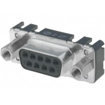 09661516513; D-Sub; PIN: 9; socket; female; straight; THT; UNC4-40; HARTING