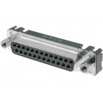 09663516513; D-Sub; PIN: 25; socket; female; straight; THT; UNC4-40; HARTING