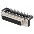 09663526612; D-Sub; PIN: 25; socket; female; angled 90°; THT; UNC4-40; HARTING 09663526612; D-Sub; PIN: 25; socket; female; angled 90°; THT; UNC4-40; HARTING