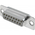 09670154715; D-Sub; PIN: 15; plug; female; soldering; Type: turned contacts; HARTING 09670154715; D-Sub; PIN: 15; plug; female; soldering; Type: turned contacts; HARTING