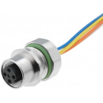 68836 0986 EFC 151 A; Socket; M12; PIN: 4; female; D code-Ethernet; cables; 0.5m; LUMBERG AUTOMATION