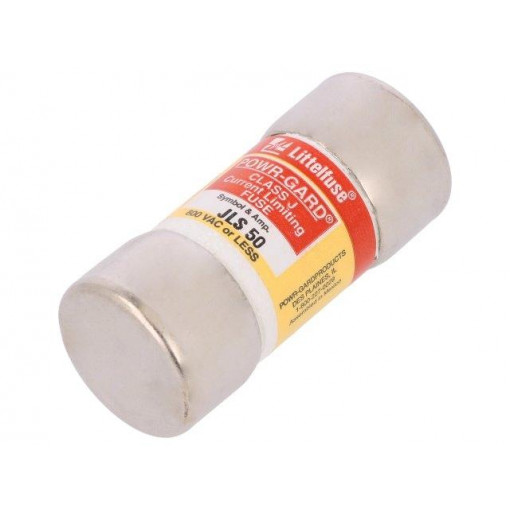 JLS050; Fuse: fuse; quick blow; 50A; 600VAC; industrial; 27x60,3mm; JLS; LITTELFUSE