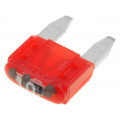 0MINI010.HXGLO; Fuse: fuse; 10A; 12VDC; automotive; 10,9mm; SMART GLOW; LITTELFUSE