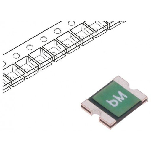 0ZCH0050FF2G; Fuse: PTC polymer; 500mA; Imax: 100A; Case: 1210; 0ZCH; BEL FUSE