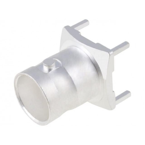 1-1337445-0; Socket; BNC; female; straight; 50Ω; THT; on PCBs; teflon; TE Connectivity