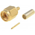1-1478916-0; Plug; SMA; male; straight; 50Ω; soldering,crimped; for cable; TE Connectivity