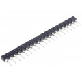 1-1814655-5; Socket: SIP; PIN: 20; THT; 2.54mm; round pins,bushing contacts; TE Connectivity