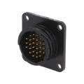 1-207369-1; Socket; male; PIN: 28; CPC Series 2; gold-plated; Case: size 17; THT; TE Connectivity