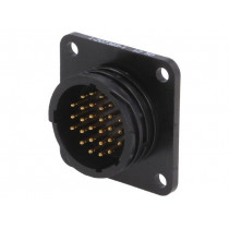 1-207369-1; Socket; male; PIN: 28; CPC Series 2; gold-plated; Case: size 17; THT; TE Connectivity