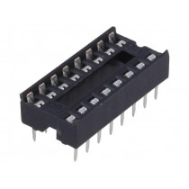 1-2199298-4; Socket: DIP; PIN: 16; 7.62mm; THT; Pitch: 2.54mm; -40÷105°C; TE Connectivity 1-2199298-4; Socket: DIP; PIN: 16; 7.62mm; THT; Pitch: 2.54mm; -40÷105°C; TE Connectivity