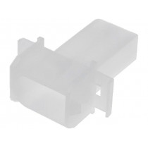 1-350345-0; Plug; wire-wire; male; .140 MATE-N-LOK; 6.1mm; PIN: 2; w/o contacts; TE Connectivity